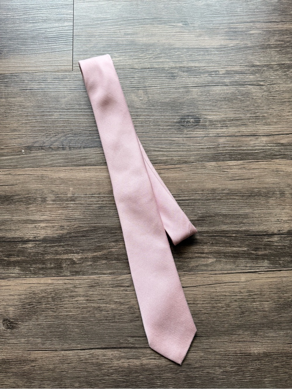 Birdy Grey Pale Pink Solid Men's Tie